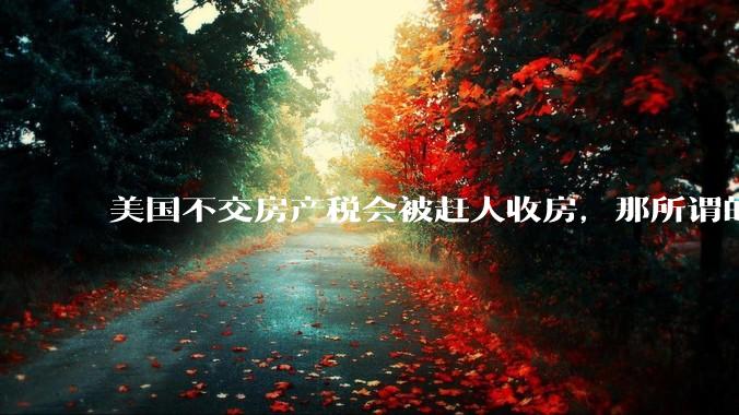 美国不交房产税会被赶人收房，那所谓的永久产权还有什么意义？
